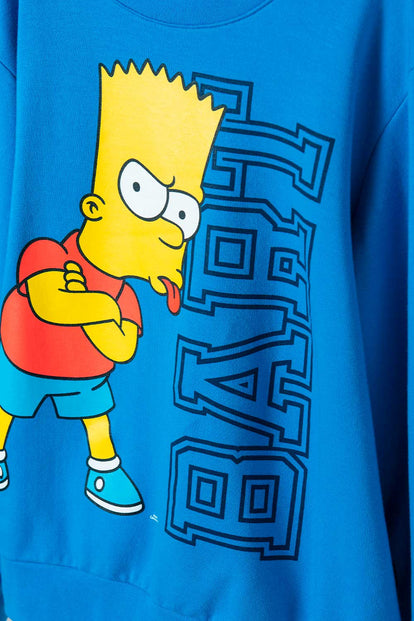 BUZO DE BART SIMPSON CERRADO AZUL PARA NIÑO