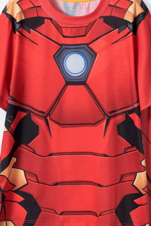 Card slide image -  PIJAMA DE IRON MAN ROJA DE PANTALÓN LARGO PARA NIÑO