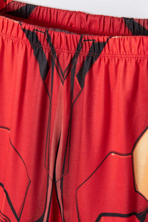 Card slide image -  PIJAMA DE IRON MAN ROJA DE PANTALÓN LARGO PARA NIÑO