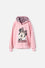 BUZO DE MINNIE MOUSE  CON CAPUCHA ROSADO PARA NIÑA