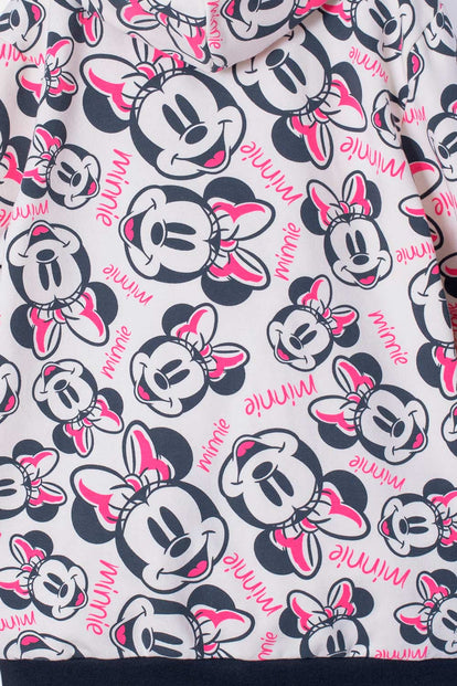 BUZO DE MINNIE MOUSE CON CAPUCHA MULTICOLOR PARA NIÑA