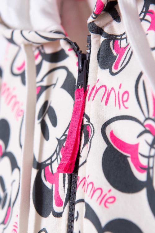 BUZO DE MINNIE MOUSE CON CAPUCHA MULTICOLOR PARA NIÑA