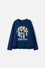 CAMISETA DE HARRY POTTER AZUL MANGA LARGA PARA NIÑA