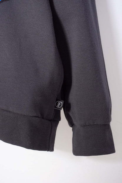 BUZO DE AMONG US CERRADO CON CAPUCHA GRIS PARA NIÑO