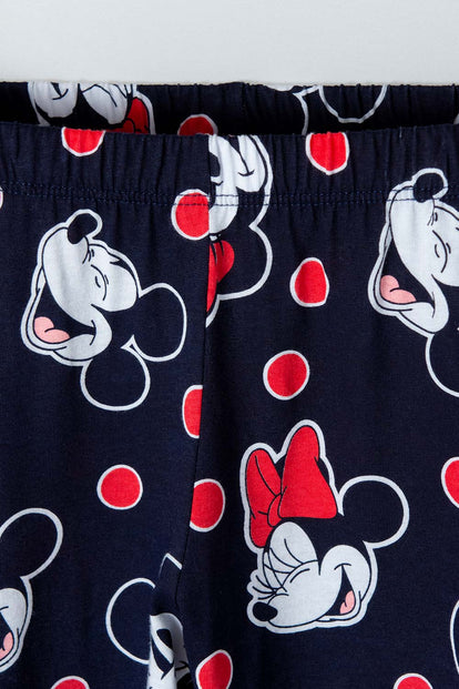PIJAMA DE MICKEY MOUSE DE PANTALÓN LARGO AZUL, ROJA Y BLANCA PARA NIÑA