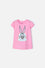CAMISETA DE LOONEY TUNES MANGA CORTA ROSADA PARA NIÑA