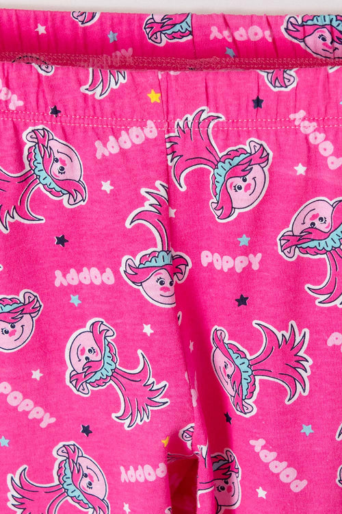 PIJAMA DE TROLLS DE PANTALÓN LARGO MULTICOLOR PARA NIÑA