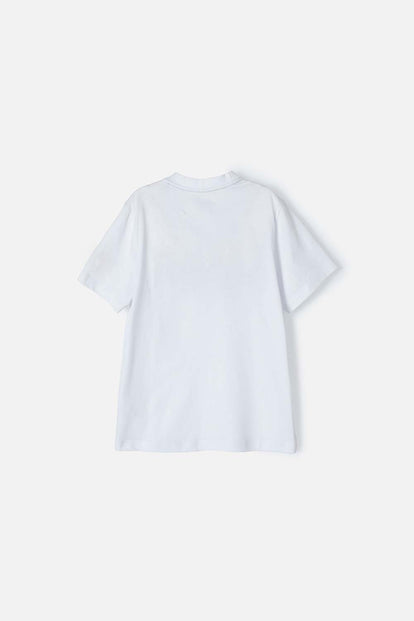 CAMISETA DE LA NASA BLANCA MANGA CORTA PARA NIÑO