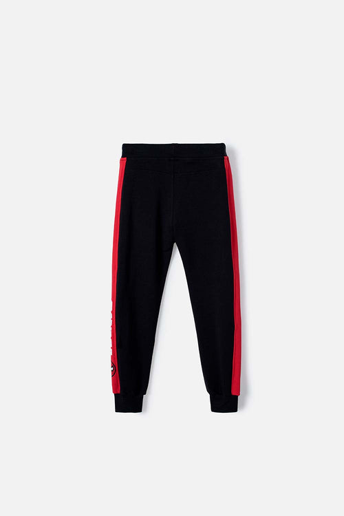 Card slide image -  JOGGER DE SPIDER-MAN NEGRO Y ROJO CON CINTURA ELÁSTICA PARA NIÑO