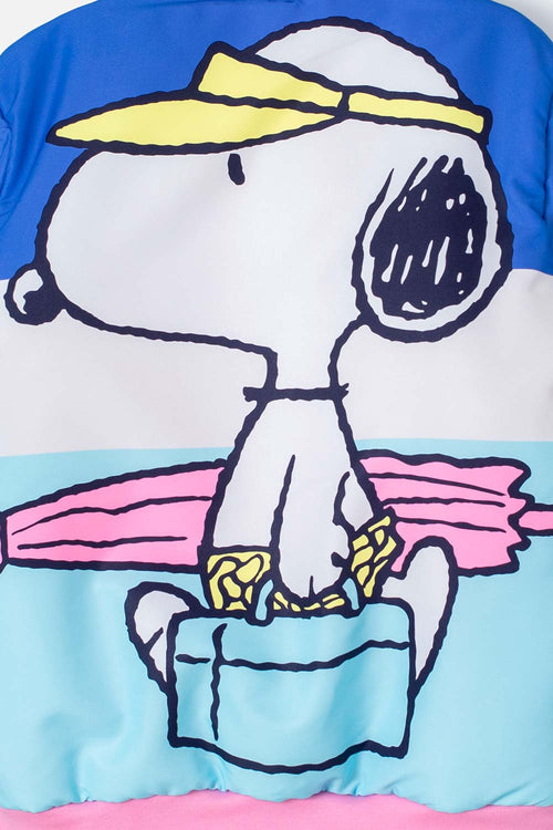 CHAQUETA DE SNOOPY CON CIERRE MULTICOLOR PARA NIÑA