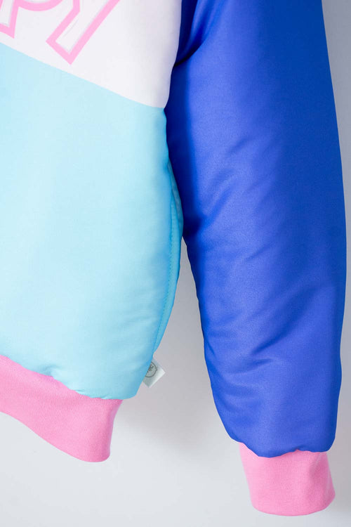 CHAQUETA DE SNOOPY CON CIERRE MULTICOLOR PARA NIÑA