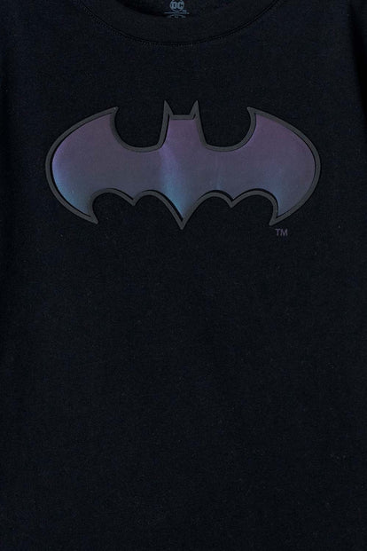 CAMISETA DE BATMAN MANGA CORTA NEGRA PARA NIÑO