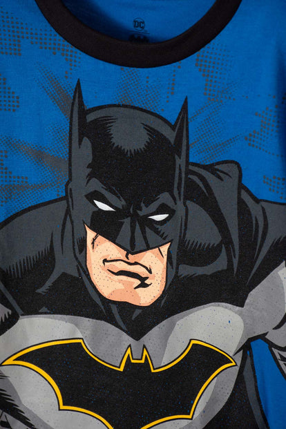 PIJAMA DE BATMAN  MANGA CORTA AZUL PARA NIÑO