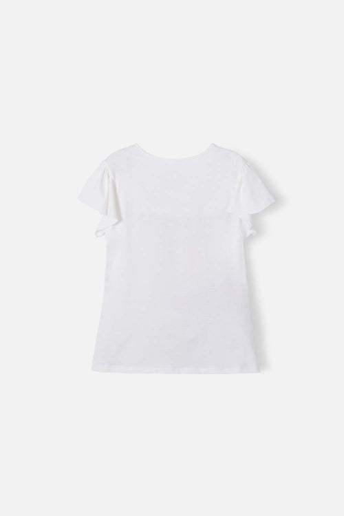 Card slide image -  CAMISETA DE BARBIE MARFIL CON BOLERO EN MANGA PARA NIÑA