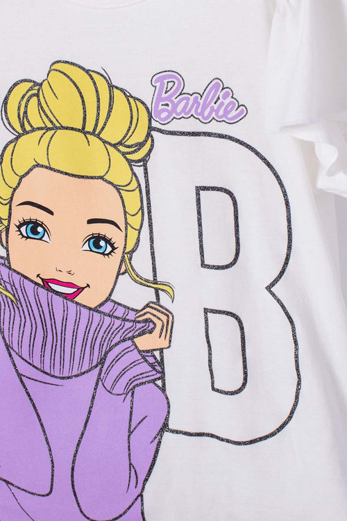 Card slide image -  CAMISETA DE BARBIE MARFIL CON BOLERO EN MANGA PARA NIÑA