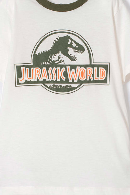 PIJAMA DE JURASSIC WORLD CON PANTALÓN LARGO VERDE PARA NIÑO