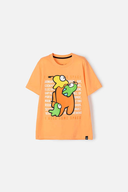 CAMISETA DE AMONG US MANGA CORTA PARA TEENS NIÑO