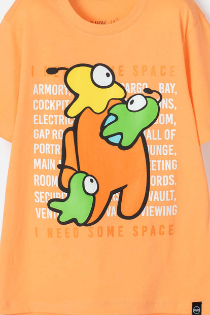 CAMISETA DE AMONG US MANGA CORTA PARA TEENS NIÑO