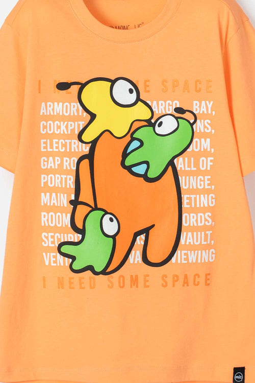 CAMISETA DE AMONG US MANGA CORTA PARA TEENS NIÑO