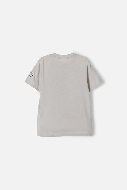 CAMISETA DE AMONG US MANGA CORTA GRIS PARA TEENS NIÑO