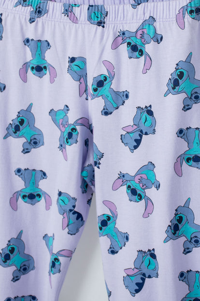 PIJAMA DE STICH CON PANTALÓN MULTICOLOR PARA NIÑA