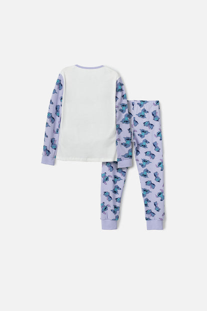 PIJAMA DE STICH CON PANTALÓN MULTICOLOR PARA NIÑA