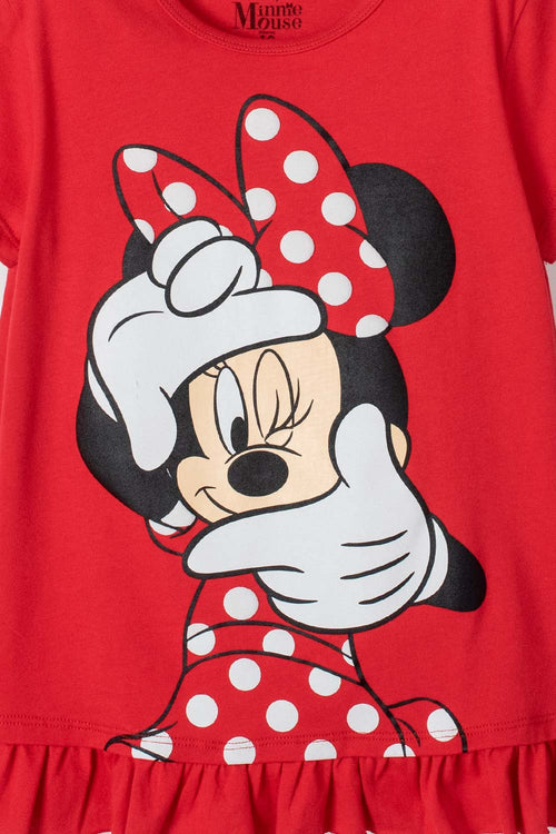 PIJAMA DE MINNIE MOUSE MANGA CORTA MULTICOLOR PARA NIÑA