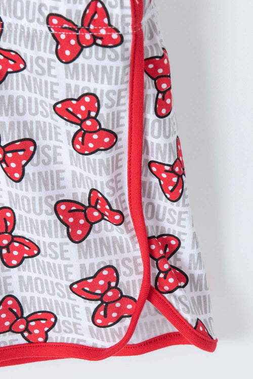 PIJAMA DE MINNIE MOUSE MANGA CORTA MULTICOLOR PARA NIÑA