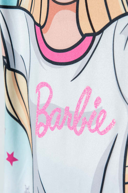 PIJAMA DE BARBIE TIPO BATOLA MULTICOLOR PARA NIÑA
