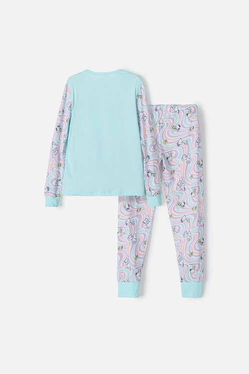 PIJAMA DE SNOOPY CON PANTALÓN LARGO MULTICOLOR PARA NIÑA