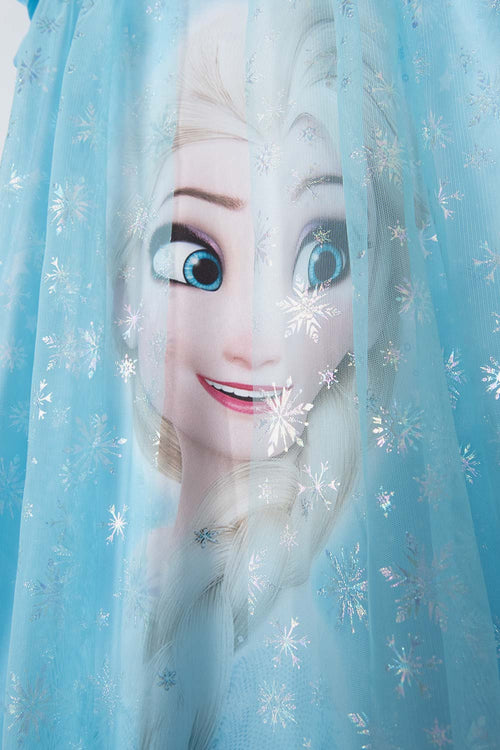 PIJAMA TIPO BATOLA DE FROZEN AZUL PARA NIÑA