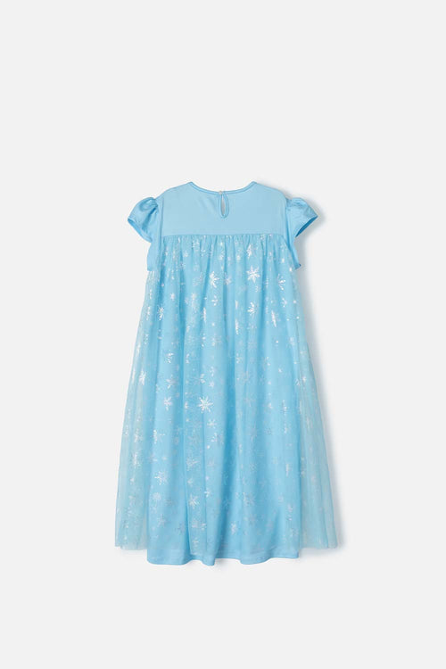 PIJAMA TIPO BATOLA DE FROZEN AZUL PARA NIÑA