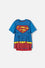 CAMISETA DE SUPERMAN ROJA Y AZUL CON MANUALIDAD 3D PARA NIÑO