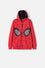 BUZO DE SPIDERMAN CERRADO ROJO Y NEGRO PARA NIÑO