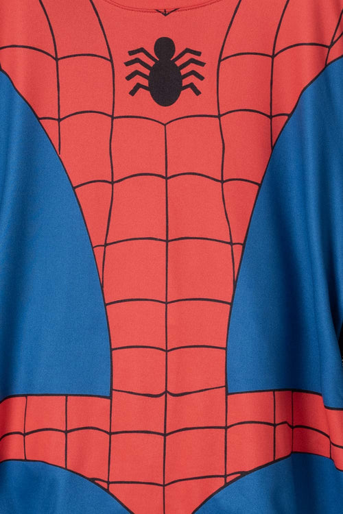 PIJAMA DE SPIDER-MAN CON PANTALÓN LARGO AZUL, ROJO Y NEGRO PARA NIÑO