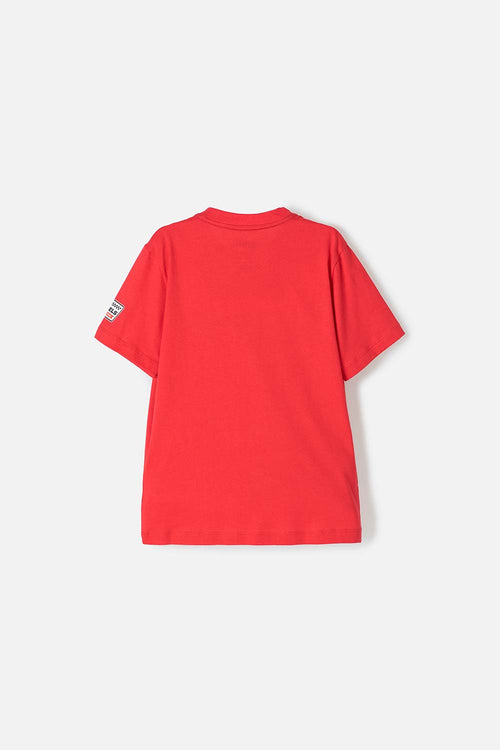 Card slide image -  CAMISETA DE HOT WHEELS MANGA CORTA ROJA PARA NIÑO