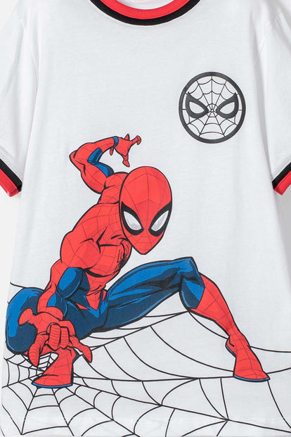  CAMISETA DE SPIDERMAN MANGA CORTA PARA NIÑO