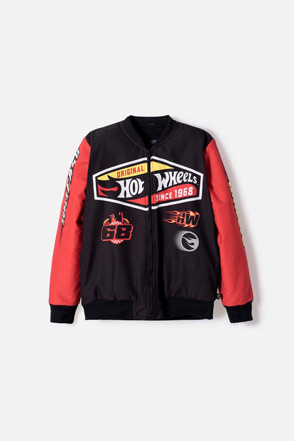 CHAQUETA DE HOT WHEELS CON CIERRE MULTICOLOR PARA NIÑO