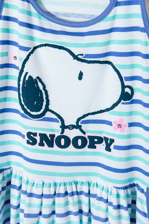 Card slide image -  VESTIDO DE SNOOPY MULTICOLOR MANGA SISA PARA NIÑA