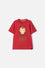 CAMISETA DE IRONMAN MANGA CORTA ROJA PARA NIÑO
