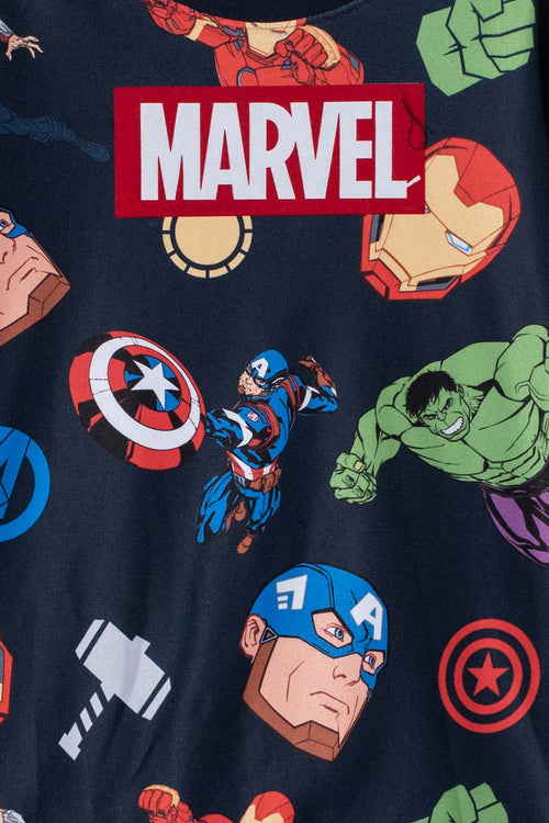 Card slide image -  BUZO DE MARVEL CERRADO AZUL OSCURO PARA NIÑO