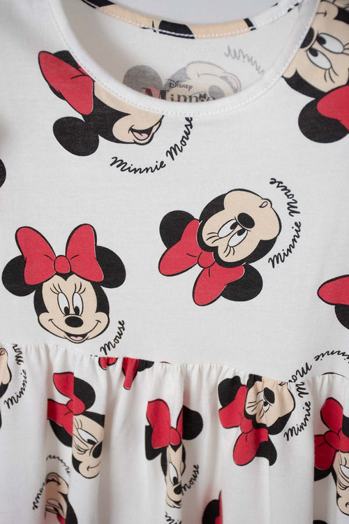 VESTIDO DE MINNIE MOUSE IVORY PARA NIÑA