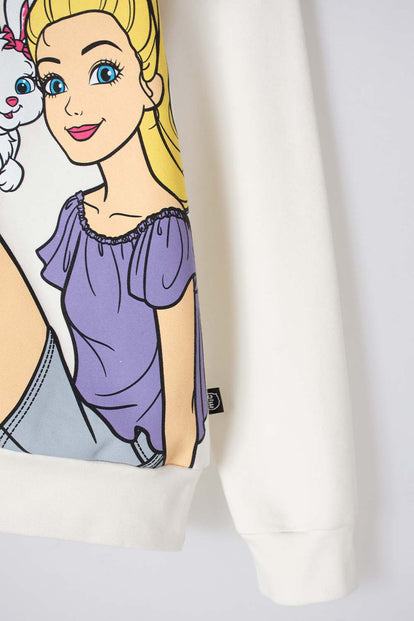 BUZO DE BARBIE CON BOLERO MARFIL PARA NIÑA