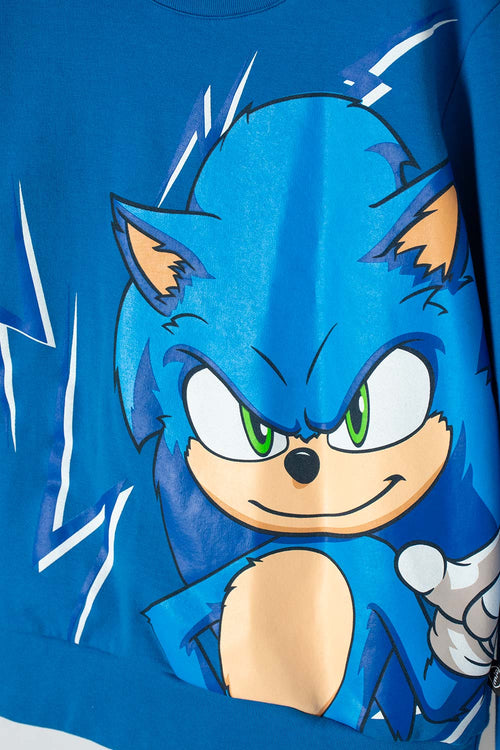 Card slide image -  BUZO DE SONIC CERRADO AZUL PARA NIÑO