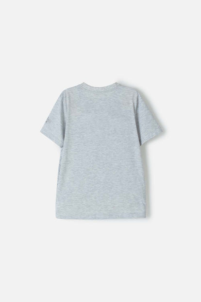 CAMISETA DE SONIC MANGA CORTA GRIS PARA NIÑO