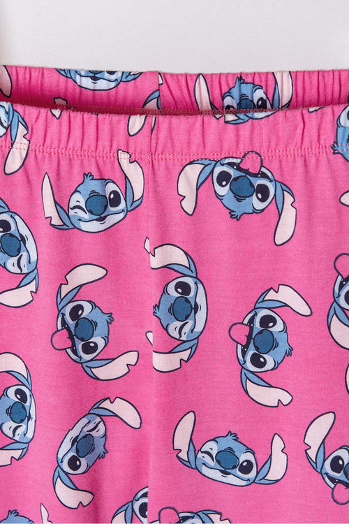 Card slide image -  PIJAMA DE STITCH BLANCA DE PANTALÓN LARGO PARA NIÑA