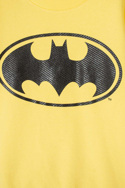  BUZO DE BATMAN CERRADO AMARILLO PARA NIÑO