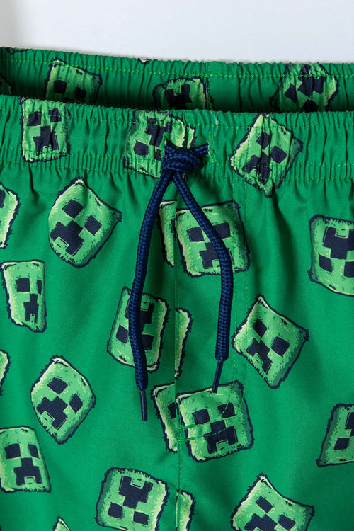 Card slide image -  PANTALONETA DE BAÑO MINICRAFT VERDE PARA NIÑO