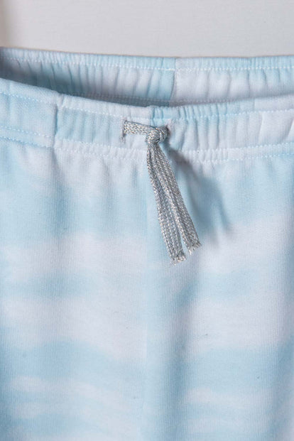 CONJUNTO DE STITCH PANTALÓN AMPLIO AZUL PARA NIÑA