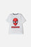 CAMISETA DE SPIDERMAN MANGA CORTA BLANCA PARA NIÑO